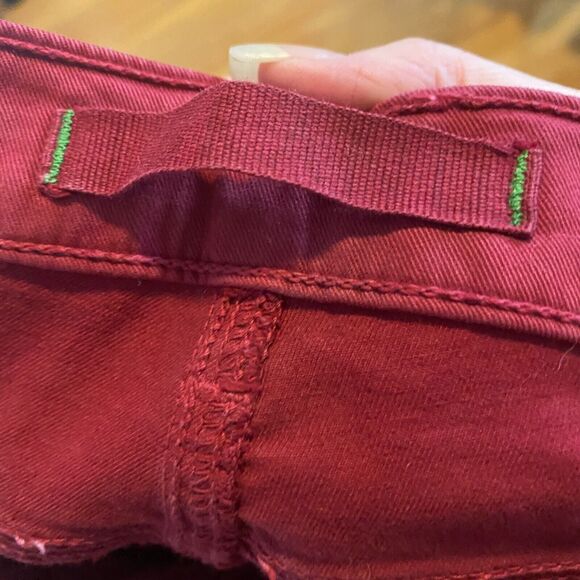 J Brand Black Cherry Red Slight Stretch Mid-Rise Skinny Leg Denim Jeans 27 - Picture 7 of 9